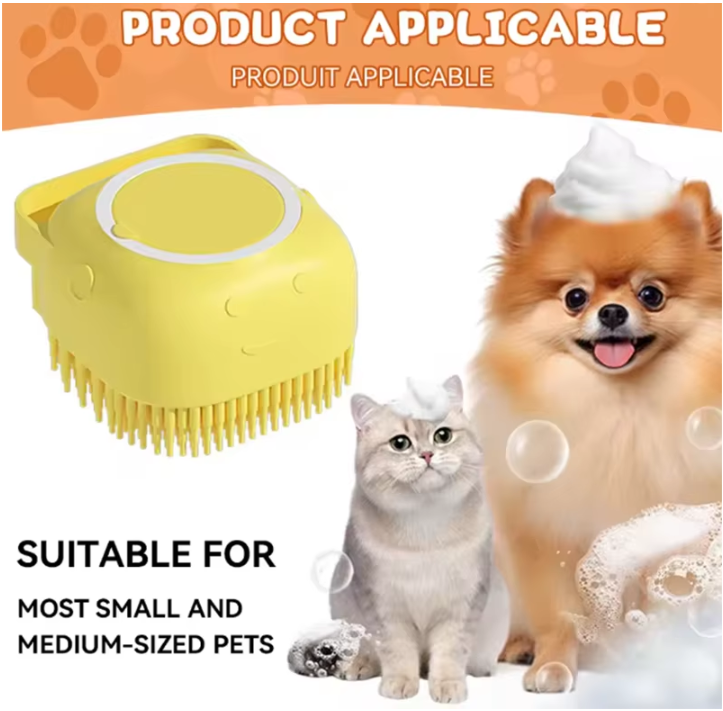 Silicone Shampoo Brush & Massager for Pets